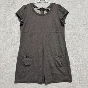 Women 20W Knit Work Casual Dress Back Button Detail Pockets